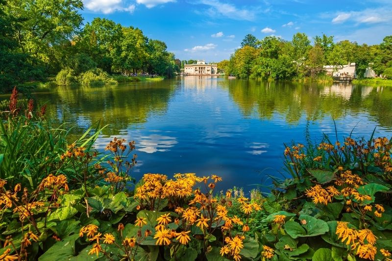 Lake in Łazienki Park